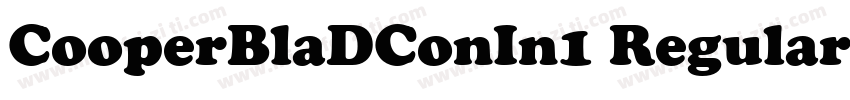 CooperBlaDConIn1 Regular字体转换